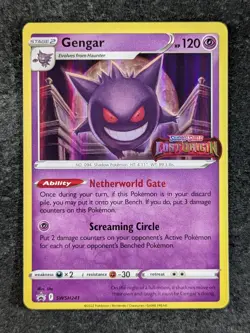 2022 Pokemon GENGAR #SWSH241 Lost Origin Sword & Shield Black Star Promo English - Image 1