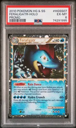 2010 POKEMON HEARTGOLD & SOULSILVER PROMO #HGSS07 FERALIGATR PSA 6 - Image 1
