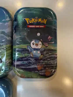 Pokemon Sinnoh Stars Mini Tins Set of 7, with Coin and Artwork, 14 Sealed Packs - Image 2