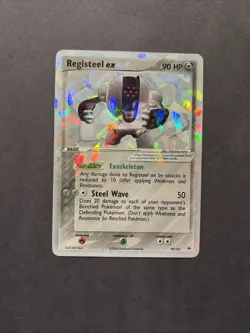 Pokemon TCG Registeel EX 99/101 Hidden Legends Cracked Ice Holo Rare LP - Image 1