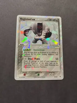 Pokemon TCG Registeel EX 99/101 Hidden Legends Cracked Ice Holo Rare LP - Image 2