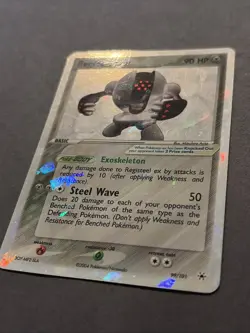 Pokemon TCG Registeel EX 99/101 Hidden Legends Cracked Ice Holo Rare LP - Image 3