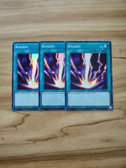 Yu-Gi-Oh! - Raigeki 3X - Full Playset - Super Rare / Holo - Image 1