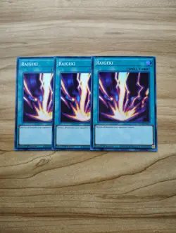 Yu-Gi-Oh! - Raigeki 3X - Full Playset - Super Rare / Holo - Image 1