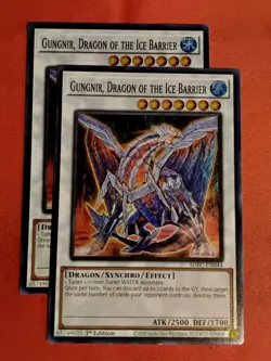 Gungnir, Dragon of the Ice Barrier (x2) SDFC-EN044 1st Ed Super Rare Yu-Gi-Oh! - Image 1