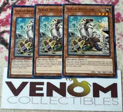 3x (M/NM) - Scrap Recycler - MAGO-EN117 - Gold Rare - 1st Edition YuGiOh - Image 1
