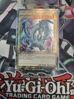 Blue-Eyes White Dragon Platinum Secret Rare 1st Edition RA03-EN079 YugIoh VLP - Image 1