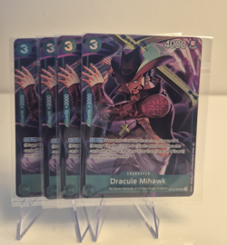4×Dracule Mihawk - ST12-003 - SR- One Piece Card Sealed Playset - Image 1
