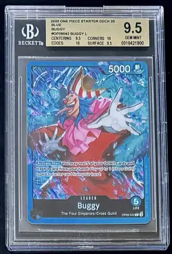 BGS 9.5 One Piece OP09-042 L Buggy - English - Foil - ST25 - Graded - Image 1