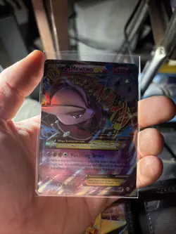 Pokemon TCG M Mewtwo EX Holo Rare Card 63/162 XY Breakthrough - Image 1