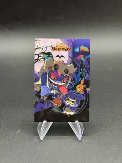 Gengar Mimikyu Cracked Ice Pokemon Halloween Database Card 93 Peru - Image 1