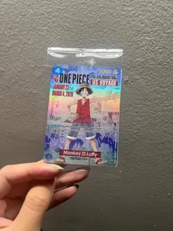 One Piece Monkey D. Luffy US Voyage College Basketball Card Rutgers SEALED - Image 1