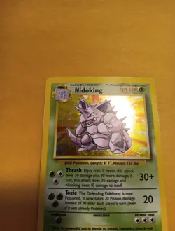 Pokemon TCG Nidoking Base Set Holo Unlimited Rare Card 11/102 LP EX 1999 Fast Sh - Image 4
