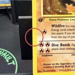 Moltres 12/62 1st Edition Fossil Holo Pokemon Card - Image 5