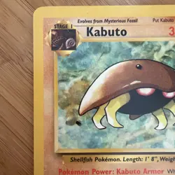 Pokemon TCG Kabuto Unlimited Common Card # 50/62 LP CONDITION - Image 5