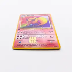 Flareon 1st Edition Holo Credit/Debit Card Skin - Premium Sticker for Small Chip - Image 5