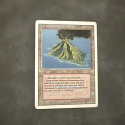 Volcanic Island Magic The Gathering MTG Revised Edition Dual Land Trading Card - Image 1