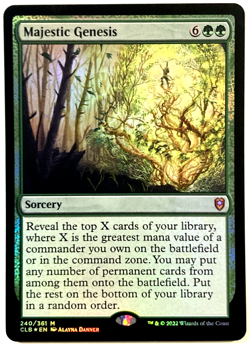 MTG NM Majestic Genesis FOIL Commander Legends: Battle for Baldur's Gate - Image 1