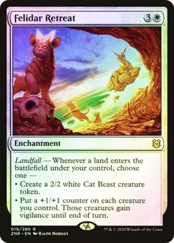 Zendikar Rising MTG Foil Felidar Retreat Magic - Image 1