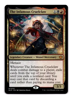 The Infamous Cruelclaw - 219 BLB: Bloomburrow M Normal NM - Image 1