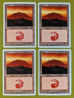 Mountain (343) x4 Classic Sixth Edition 6th 4x Magic the Gathering MTG - Image 1