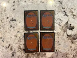 Mtg Dark Ritual x4 - Magic the Gathering Revised Dark Ritual Playset Played - Image 2