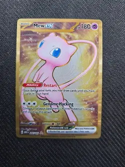 Pokemon TCG Scarlet & Violet 151 Mew EX UPC Promo Metal 205/165 Hyper Rare - Image 1