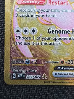 Pokemon TCG Scarlet & Violet 151 Mew EX UPC Promo Metal 205/165 Hyper Rare - Image 3