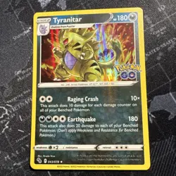 Pokemon TCG - Tyranitar 043/078 - Holo Rare Pokemon Go - NM - Image 1