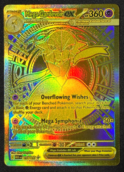 2025 Pokemon Mega Evolutions MEGA GARDEVOIR EX 187/132 Hyper Rare Gold English - Image 1