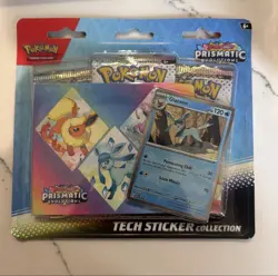 Pokemon TCG Prismatic Evolutions Tech Sticker Collection Blister Glaceon - Image 1