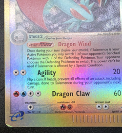 Salamence 10/97 Reverse Holo Pokemon EX Dragon LP- - Image 2