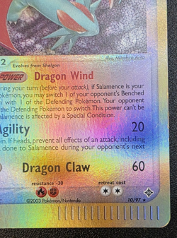 Salamence 10/97 Reverse Holo Pokemon EX Dragon LP- - Image 3