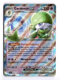 Gardevoir EX 086/198 Scarlet & Violet Holo Double Rare Pokemon Light Play+ - Image 1