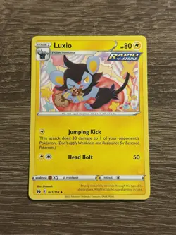 Pokemon Luxio - 041/159 - Uncommon NM-Mint Crown Zenith (L) - Image 1