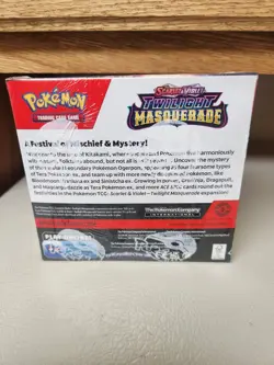 Pokemon TCG Scarlet/Violet Twilight Masquerade Sealed Booster Box W/Acrylic Case - Image 3