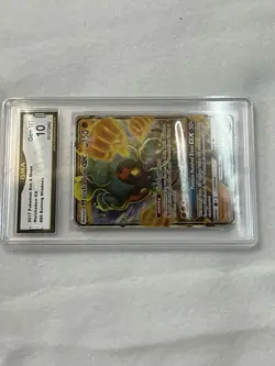 2017 POKEMON SUN & MOON MARSHADOW GX #80 BURNING SHADOW FULL ART HOLO Graded 10 - Image 2
