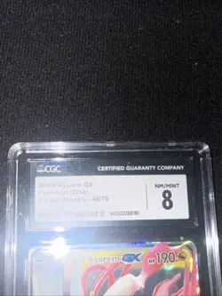 White Kyurem GX White Pokemon 2018 Dragon Majesty 48/70 - Image 3