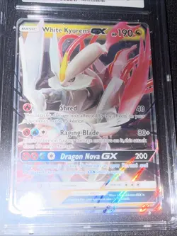 White Kyurem GX White Pokemon 2018 Dragon Majesty 48/70 - Image 4