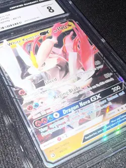White Kyurem GX White Pokemon 2018 Dragon Majesty 48/70 - Image 5