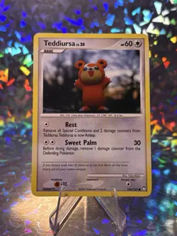 Teddiursa 105/123 Pokemon English Diamond & Pearl Mysterious Treasures 2007 MP - Image 1