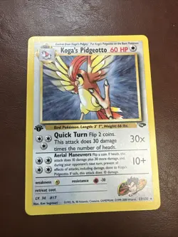 Pokemon TCG Koga's Pidgeotto Gym Challenge 27/132 - Image 1