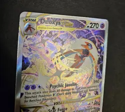 Deoxys VSTAR GG46/GG70 Crown Zenith: Galarian Gallery Holo Alt Art Pokemon NM - Image 3