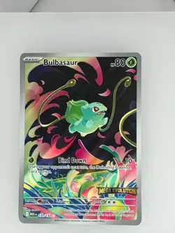 2025 Pokemon Mega Evolution Bulbasaur (Stamped) 133/132 NM - Image 1