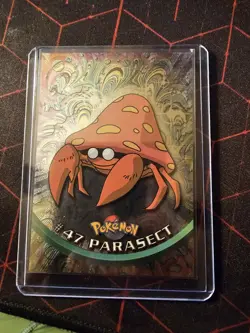 Pokemon Parasect #47 Topps TV Animation Edition Black Foil Near Mint - Image 1