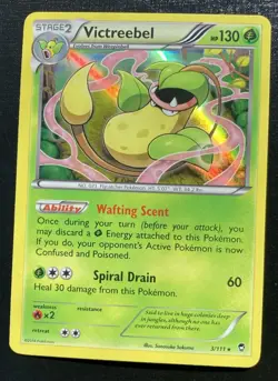 Victreebel 3/111 Pokemon Furious Fists Holo Rare TCG LP - Image 1
