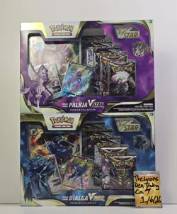 Pokemon TCG Origin Forme Dialga Palkia VSTAR Premium Collection Box Lot of 2 New - Image 1