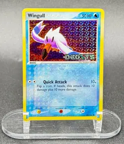 Wingull 81/107 Stamped Pokemon EX Deoxys 2005 Vintage Reverse Holo LP/NM - Image 2