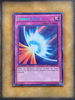 Yugioh Mirror Force LCJW-EN130 Secret Rare 1st Ed NM - Image 1