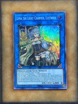 Yugioh Lyna the Light Charmer, Lustrous LIOV-EN049 Super Rare 1st Ed NM - Image 1